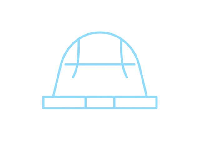 Connected hard-hat illustration representing IT support for construction companies