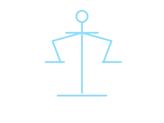 Connected scales illustration representing IT support for solicitors and law firms